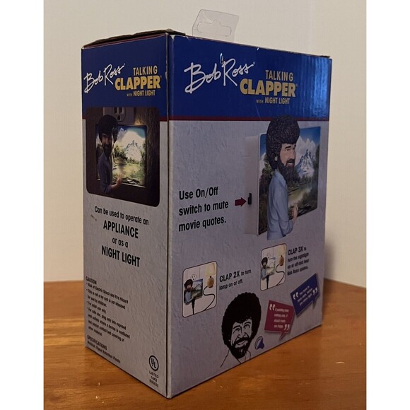 Bob Ross Talking Clapper Sound Activated Switch Clap x3 for Bob Night Light! - Picture 4 of 6